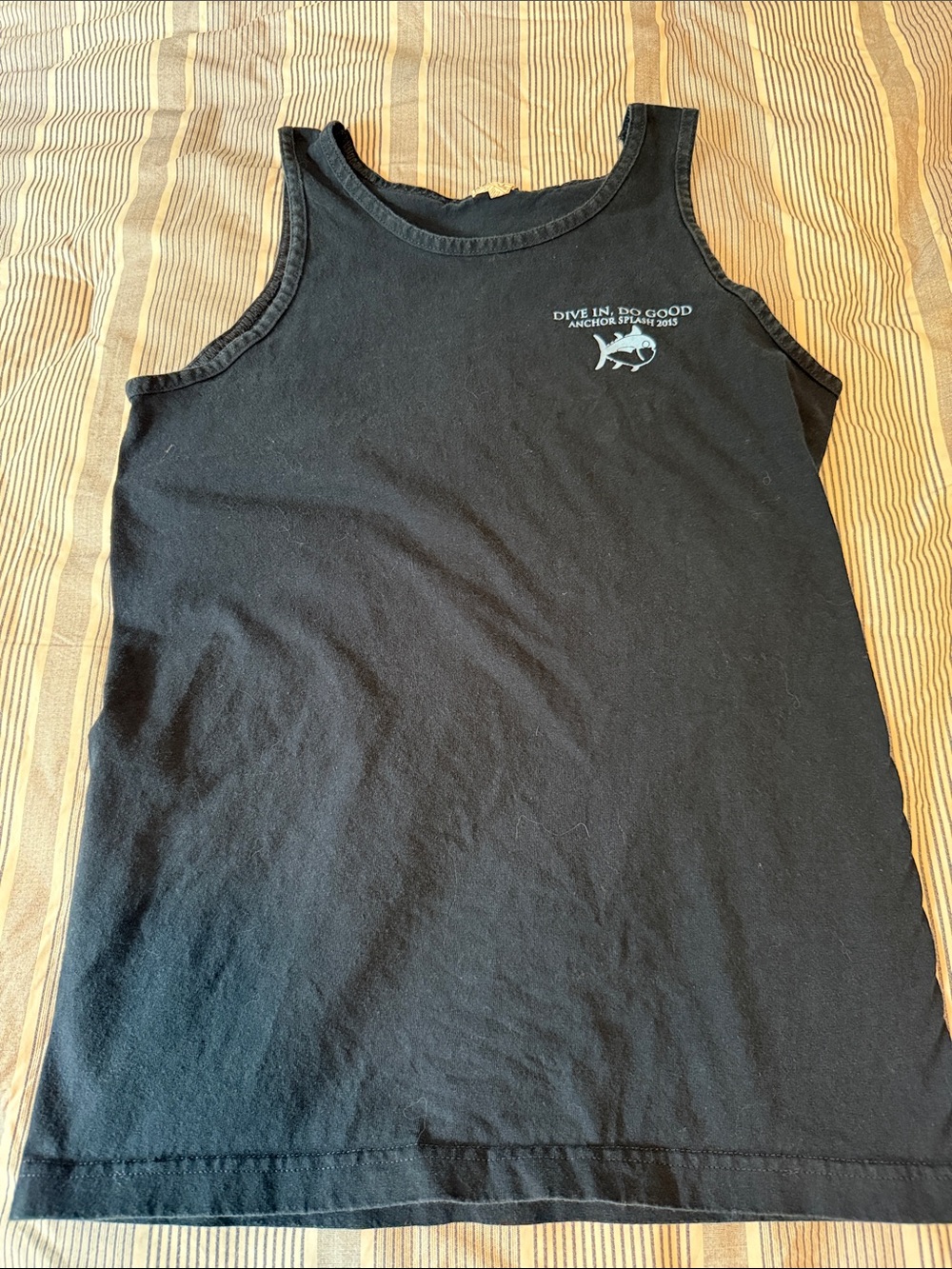 Delta Gamma Anchor Splash Navy Graphic Tank Top